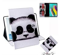 Bestcatgift Galaxy Tab S5e Flip Wallet Custodia, [Painting Series][Cards Slots] PU Leather Folio Wallet Cover per Samsung Tab S5e 10.5 inch 2019/T720/T725 - Panda