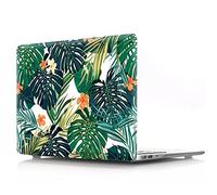 BestCatgift Hard Shell Custodia with Keyboard Cover per MacBook 12 inch with Retina Display A1534 (Newest Version 2017/2016/2015),Palm Flower-B
