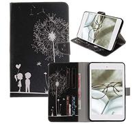 Bestcatgift iPad Mini 3 PU Leather Tablet Wallet Custodia, [Colorful Painting Series] Kickstand Folio Cover per iPad Mini 1/2 - Lovers & Dandelion