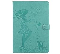 Bestcatgift iPad PRO 10.5 inch PU Leather Wallet Custodias,[Embossed Women And Cats][Wake/Sleep Function][Touch Pen Cover] Smart Flip Cover per iPad PRO 10.5-inch Retina Display (2017) - Green