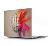 BestCatgift PRO 13 Hard Shell Custodia with Keyboard Cover per Newest MacBook PRO 13 inch with/Without Touch Bar (Model:A1989,A1706,A1708),Watercolor Brain