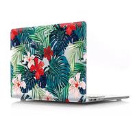 BestCatgift PRO 13 Hard Shell Custodia with Keyboard Cover per Newest MacBook PRO 13 inch with/Without Touch Bar (Model:A1989,A1706,A1708),Palm Flower-A