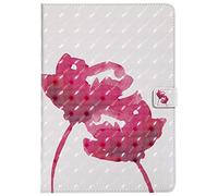 Bestcatgift PU Leather Wallet Custodia per iPad PRO 10.5, [3D Relief Pattern][Wake/Sleep Function][Touch Pen Cover] Smart Flip Cover per iPad PRO 10.5-inch Retina Display (2017) - Rose