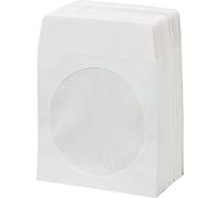 BestDuplicator CDSLV-100-WH, 100 Paper CD sleeves with Window and Rear Flap