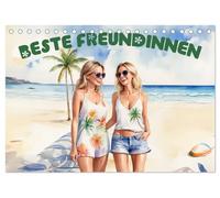Beste Freundinnen (Tischkalender 2026 DIN A5 quer), CALVENDO Monatskalender: Freundschaft im Fokus: Lächeln, Lachen, Liebe - 12 Monate mit der besten Freundin.