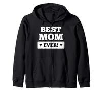 Beste Mom Ever per la Migliore Mamma del Mondo Felpa con Cappuccio