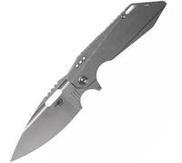 Bestech SHODAN S35VN, Stone Wash+Satin, Titanio, Grigio BT1910A