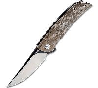 Bestech SWIFT D2, Satin+Nero, Micarta Beige BG30C-2