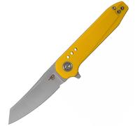 Bestech SYNTAX 14C28N, Stone wash+satin, G10 Giallo BG40B