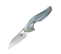 Bestech THE RETICULAN CPM-S35VN, Stonewash+Satin, Titanio, Blu e Colorato BT1810F
