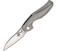 Bestech THE RETICULAN CPM-S35VN, Stonewash+Satin, Titanio, Grigio BT1810A