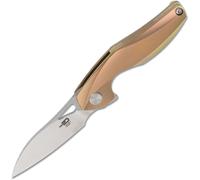 Bestech THE RETICULAN CPM-S35VN, Stonewash+Satin, Titanio, Oro BT1810D