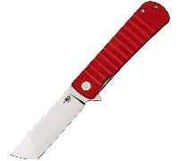 Bestech TITAN D2, Stone wash + satinato, Rosso G10 BG49A-3