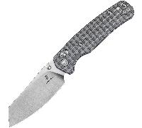 Bestechman CICADA'S WING 10Cr15MoV Satin with grey PVD Stainless Steel/Frag pattern handle BMK06-S-1