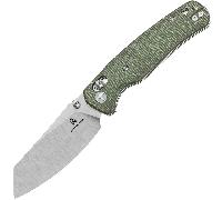 Bestechman CICADA'S WING 10Cr15MoV Satin with OD green Micarta handle BMK06-M-2