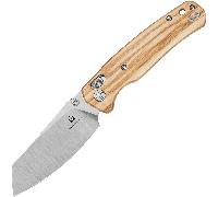 Bestechman CICADA'S WING 10Cr15MoV Satin with Olive Wood handle BMK06-W-1