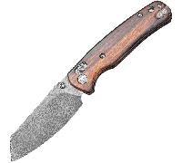Bestechman CICADA'S WING Damascus Acid Wash with Desert Ironwood handle BMK06-W-4