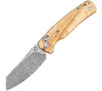 Bestechman CICADA'S WING Damascus with Olive Wood handle BMK06-W-2