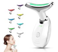Bestechy Dispositivo professionale per il sollevamento del viso, massaggiatore per il viso e il collo per rassodare la pelle, massaggiatore facciale multifunzionale con 7 colori, dispositivo portatile