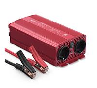 BESTEK 1000W Inverter per Auto 12V a 230V per Camper/Barca/Camion, Inverter di Potenza Onda Modificata 2 AC Presa con Morsetti a Coccodrillo