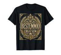 Bestemmio Ergo Sum Frase Latina Ironica Filosofia Sarcasmo Maglietta