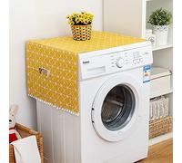 Bestenrose - Copertura antipolvere per frigorifero, multiuso, anti-olio, con tasche laterali, accessori per la cucina, accessori per la casa (giallo brillante, 70 x 170 cm)