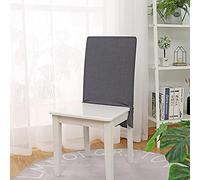 Bestenrose Rivestimento Elastico Della Sedia Dello Schienale Jacquard,Staccabile, Lavabile, Adatto Per Sedia Da Ufficio, Sedia Da Pranzo, Decorazione Della Festa Di Nozze(grigio scuro,set da 6)