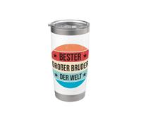 Bester Großer Brudern Der Welt Fratelli e sorelle Fratello Bicchiere termico in acciaio inox doppia parete