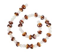 Bestewelry 25 perline in vetro lavorato a mano a forma di fungo, 9-11 mm, a forma di fungo, 3D, smaltate, per la creazione di gioielli fai da te, bracciali, orecchini, collane, Perù