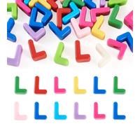 Bestewelry 30 perline europee in acrilico con lettera L | Perline colorate con foro grande dell'alfabeto, distanziatore per nome, braccialetti fai da te, collane, orecchini