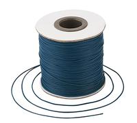 Bestewelry Cordoncino in poliestere cerato, 169 metri, 0,5 mm, filo per perline per la realizzazione di gioielli e bracciali, macramè e cuoio, colore blu di Prussia