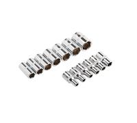 Bestgle 13 Pcs Set di 13 Chiavi a Bussola Torx, Set di Bussole Profilo E Chiavi a Bussola E-Torx a Stella, [Versione Corta] 1/4", 4-14 mm, Esagonale per Riparare Motocicli, Biciclette, Mobili, ecc.