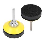 Bestgle 2 Pezzi Platorello con Gancio e Anello, 50mm Platorello con Adattatore Platorello Abrasivo con Cuscinetti Lucidanti per Adattatore Trapano