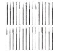 Bestgle 30 Pezzi Frese Diamantate Set di Punte per Trapano Diamantate a Punta Diamantata 2,35 mm Frese Diamantate Trapano Strumento Multifunzione Fai da Te