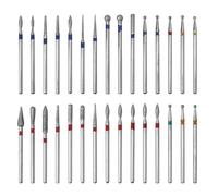 Bestgle 30 Pezzi Nail Drill Bits Set, Punte per Trapano per Lime per Manicure Punta da Trapano per Fresa Manicure Elettrica Professionale Accessori