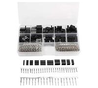 Bestgle 620PCS 2.54mm Dupont Jumper Connettori Maschio Femmina A Crimpare Pin Terminale Kit Dupont Cavo Jumper Filo Pin Intestazione Alloggiamento Kit in Metallo