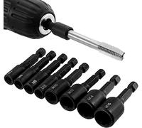 Bestgle 8 adattatori per boccola maschile a vite da 1/4" a asta esagonale macchina per maschiatura quadrata pilota filettatura adattatore maschile per trapano elettrico (M4/M5/M6/M8/M10/M12/M14/M16)