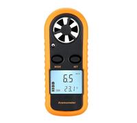 Bestgle Anemometro Portatile Digitale Esterno per Velocità Vento con Termometro Retroilluminato per Windsurf, Vela, Pesca, Riprese