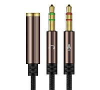 Bestgle Cavo Audio Microfono Cuffie 2 in 1, Adattatore Jack 3,5mm Maschio a Femmina Cavo Audio Splitter Separati per Notebook, Cuffie