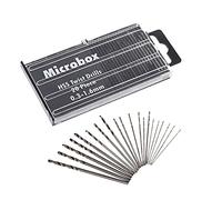 Bestgle Punte per Trapano in HSS, Mini Trapano con 20 Punte di Precisione HSS Manuale Twist Drills Utensili Rotanti Argento per legno, Metallo, Alluminio e Plastica