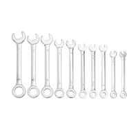 Bestgle Set di Chiavi a Cricchetto da 10 Pezzi, Chiave a Cricchetto Antiscivolo, Chiave Dinamometrica Auto, Set Chiavi Inglesi 4-11mm Metriche