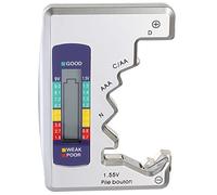 Bestgle Tester digitale per batteria, display LCD, tester per batteria, tester per batteria, universale, per AA, AAA, C, D, 9 V, 1,5 V