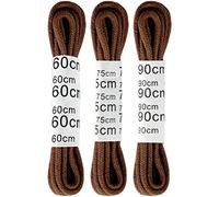 Bestgoodies Lacci per scarpe, confezione da 3 pezzi, con lacci piatti, semplici e in tinta unita, per quasi tutte le scarpe, disponibili in diversi colori (colore: marroneversione; 60 cm75 cm90