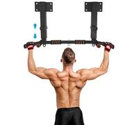 BESTHLS Barra per trazioni a parete e stazione per immersioni, resistente e multifunzionale, per allenamento in casa, palestra, allenamento al chiuso, supporto fino a 199,6 kg