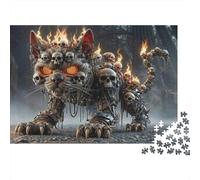 bestia gatto meccanico Puzzles 1000 Pezzi In cartone Resistente, Un Puzzle Per Gioco Educativo Per La Sgonfiatina, Ideale Per Attività Fuzzle Post-scuola, 38x26cm/1000pcs