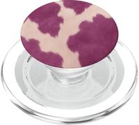 Bestiame sveglio estetico della cowgirl dell'altopiano della stampa viola della mucca PopSockets PopGrip per MagSafe
