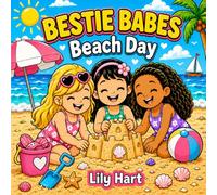 Bestie Babes Beach Day: Bold and Easy Coloring Book for Kids Ages 4-8