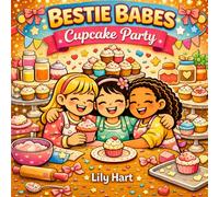 Bestie Babes Cupcake Party: Bold and Easy Coloring Book for Kids Ages 4-8