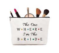 Bestie, figlia, sorella, sposa, borsa per il trucco da donna, idee regalo VivaJoy per Natale, compleanno e matrimonio. Borse cosmetiche per sorella, amici, fratello e figlia, Sposa Bianca 01, Sposa01