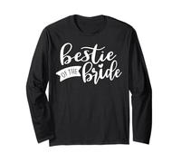 Bestie Of The Bride Carino Nuziale Nuziale Addio al nubilato Maglia a Manica